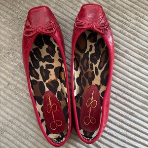Jessica Simpson Red Ballet Flats